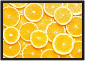 Quadro Decorativo Frutas Laranja Cozinhas Gourmet Decorações Com Moldura G05