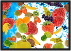 Quadro Decorativo Frutas Morango Cozinha Restaurantes Gourmet Decorações Com Moldura Quadro Decorativo Frutas Morango Cozinha Restaurantes Gourmet Decorações Com Moldura