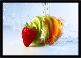 Quadro Decorativo Frutas Morango Nutrição Gourmet Culinária Cozinha Restaurantes Com Moldura RC044 Quadro Decorativo Frutas Morango Nutrição Gourmet Culinária Cozinha Restaurantes Com Moldura RC044