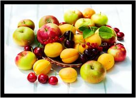 Quadro Decorativo Frutas Nutrição Gourmet Culinária Cozinha Restaurantes Com Moldura RC029 Quadro Decorativo Frutas Nutrição Gourmet Culinária Cozinha Restaurantes Com Moldura RC029