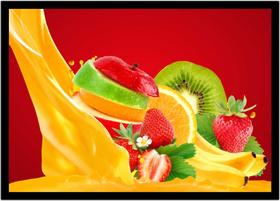 Quadro Decorativo Frutas Nutrição Gourmet Culinária Cozinha Restaurantes Com Moldura RC049 Quadro Decorativo Frutas Nutrição Gourmet Culinária Cozinha Restaurantes Com Moldura RC049