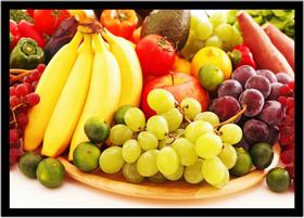 Quadro Decorativo Frutas Nutrição Gourmet Culinária Cozinha Restaurantes Com Moldura RC050 Quadro Decorativo Frutas Nutrição Gourmet Culinária Cozinha Restaurantes Com Moldura RC050
