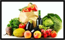 Quadro Decorativo Frutas Nutrição Vegetais Vinho Fruteira Lojas Cozinha Sala Com Moldura RC011 Quadro Decorativo Frutas Nutrição Vegetais Vinho Fruteira Lojas Cozinha Sala Com Moldura RC011