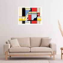 Quadro Decorativo Fundo Amarelo Claro Abstrato - 50x70cm Quadro Decorativo Fundo Amarelo Claro Abstrato - 50x70cm