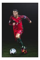 Quadro Decorativo Futebol Arte Cristiano Ronaldo Cr7 42x29cm Quadro Decorativo Futebol Arte Cristiano Ronaldo Cr7 42x29cm