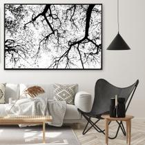 Quadro Decorativo Galhos Preto E Branco Quadro Decorativo Galhos Preto E Branco