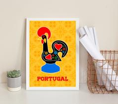 Quadro Decorativo Galo Barcelos- Portugal 33x24cm - com vidro Quadro Decorativo Galo Barcelos- Portugal 33x24cm - com vidro