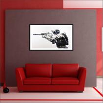 Quadro Decorativo Game Battlefield Com Moldura