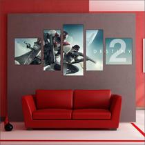 Quadro Decorativo Game Destiny Mosaico 5 Peças Salas Quartos TT2