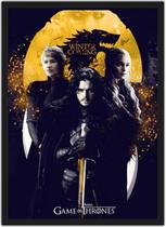 Quadro Decorativo Game of Thrones Séries Filmes Cinema Decorações Com Moldura G01 Quadro Decorativo Game of Thrones Séries Filmes Cinema Decorações Com Moldura G01