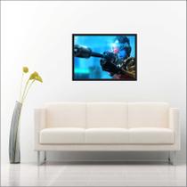 Quadro Decorativo Game Overwatch Jogos Com Moldura TT02