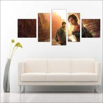 Quadro Decorativo Game The Last of Us Mosaico 5 Peças Salas Quartos TT2