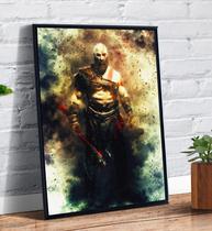 Quadro decorativo Gamer Kratos God Of War 4 Jogo