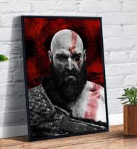 Quadro Decorativo Gamer Kratos God Of War 4 Jogo