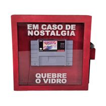 Quadro Decorativo Gamer Retro Quebre O Vidro F-Zero Snes