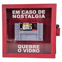 Quadro Decorativo Gamer Retro Quebre O Vidro Mario All Stars
