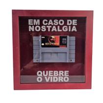 Quadro Decorativo Gamer Retro Quebre O Vidro Mortal Kombat - Tenda Medieval