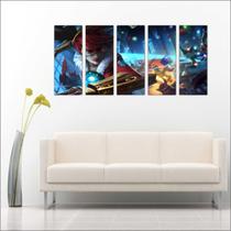 Quadro Decorativo Games Overwatch Jogos Mosaico Com 5 Peças GG4