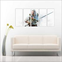 Quadro Decorativo Games The Witcher Jogos Mosaico Com 5 Peças GG1