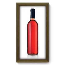 Quadro Decorativo - Garrafa de Vinho - 19cm x 34cm - 071qdcm