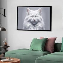 Quadro Decorativo Gata Olhos Fechados - 50x70cm Quadro Decorativo Gata Olhos Fechados - 50x70cm