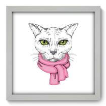 Quadro Decorativo - Gato - 33cm x 33cm - 019qnsbb Quadro Decorativo - Gato - 33cm x 33cm - 019qnsbb