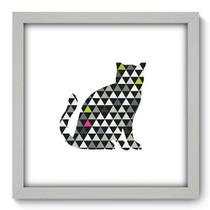 Quadro Decorativo - Gato - 33cm x 33cm - 262qdsb Quadro Decorativo - Gato - 33cm x 33cm - 262qdsb