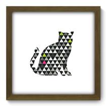 Quadro Decorativo - Gato - 33cm x 33cm - 262qdsm Quadro Decorativo - Gato - 33cm x 33cm - 262qdsm