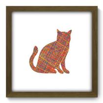 Quadro Decorativo - Gato - 33cm x 33cm - 264qdsm