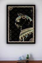 Quadro Decorativo Gato Egípcio Bastet - 70x50cm Quadro Decorativo Gato Egípcio Bastet - 70x50cm