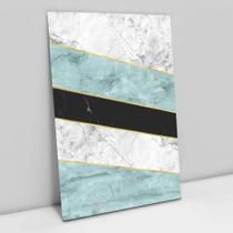 Quadro Decorativo Geométrico Branco e Azul em tela Canvas Quadro Decorativo Geométrico Branco e Azul em tela Canvas