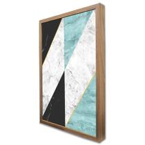 Quadro Decorativo Geométrico Escandinavo Triângulos em Moldura Caixa Quadro Decorativo Geométrico Escandinavo Triângulos em Moldura Caixa
