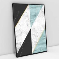 Quadro Decorativo Geométrico Escandinavo Triângulos em tela Canvas