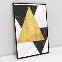 Quadro Decorativo Geométrico Mármore Triângulos em tela Canvas Quadro Decorativo Geométrico Mármore Triângulos em tela Canvas