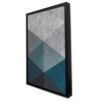 Quadro Decorativo Geométrico Triângulos Inverse em Moldura Caixa Quadro Decorativo Geométrico Triângulos Inverse em Moldura Caixa