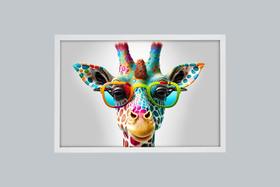 Quadro Decorativo Girafa Colors Quadro Decorativo Girafa Colors