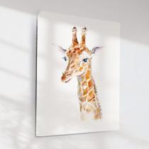 Quadro Decorativo Girafa Fundo Branco