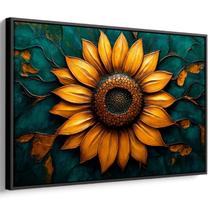 Quadro decorativo Girassol de Ouro em Harmonia Celestial - Art Canvas