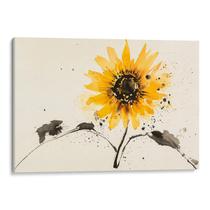 Quadro decorativo Girassol em Explosão de Cores Vivas - Art Canvas