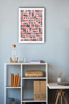 Quadro Decorativo Gírias São Paulo Vermelho E Preto -70X50Cm Quadro Decorativo Gírias São Paulo Vermelho E Preto -70X50Cm