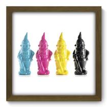 Quadro Decorativo - Gnomos - 33cm x 33cm - 165qddm