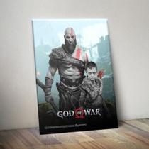 Quadro Decorativo God of War Metal 20x26