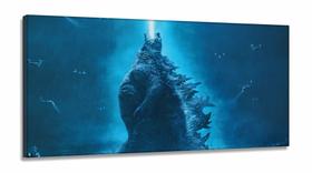 Quadro Decorativo Godzila D 5 em Tecido Canvas 130x60