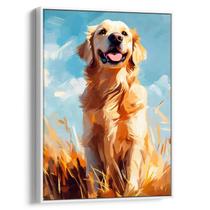 Quadro decorativo Golden Retriever no Campo - Art Canvas Quadro decorativo Golden Retriever no Campo - Art Canvas