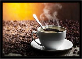 Quadro Decorativo Gourmet Café Xícara Padarias Cafeterias Confeitarias Cozinha Com Moldura RC002 Quadro Decorativo Gourmet Café Xícara Padarias Cafeterias Confeitarias Cozinha Com Moldura RC002