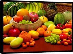 Quadro Decorativo Gourmet Frutas Nutrição Restaurante Fruteiras Gg