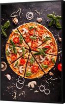 Quadro Decorativo Gourmet Pizzaria Pizza Temperos Canvas Filete Premium