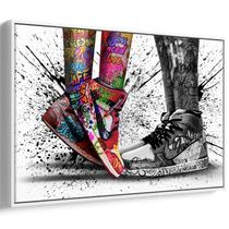 Quadro decorativo Grafite Paixão e Movimento em Cor - Art Canvas Quadro decorativo Grafite Paixão e Movimento em Cor - Art Canvas