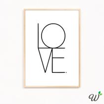 Quadro Decorativo GRANDE A3 43x32cm Love