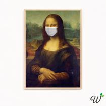 Quadro Decorativo GRANDE A3 43x32cm Monalisa de Máscara